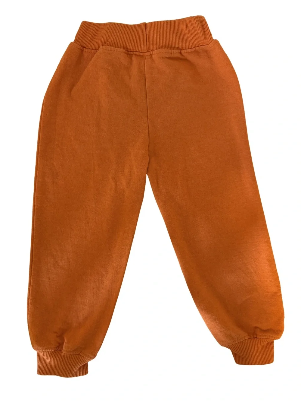 Kids Pumpkin Graphic Orange Jogger Sweatpants